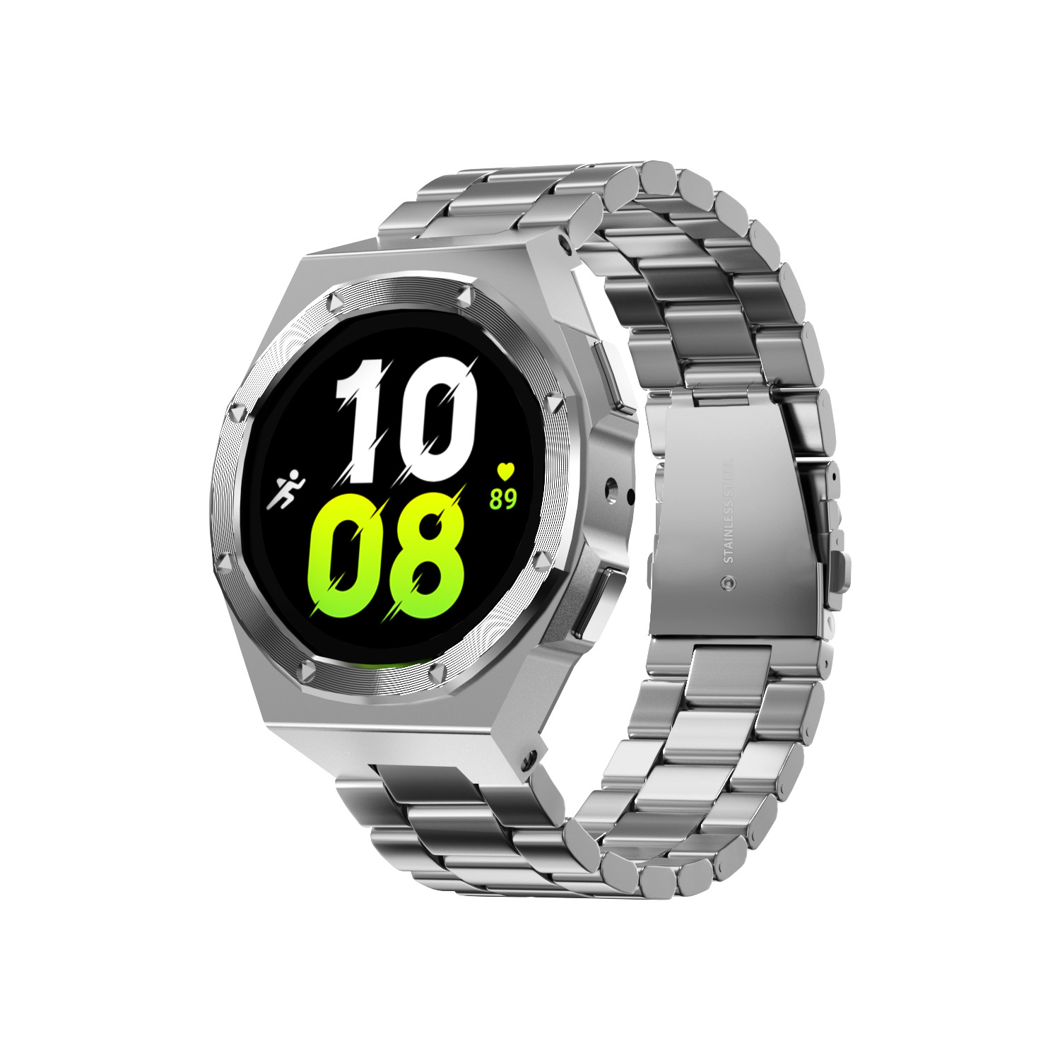 Zinc Alloy Case with Metal Band for Samsung Galaxy Watch 43/44/45/47mm