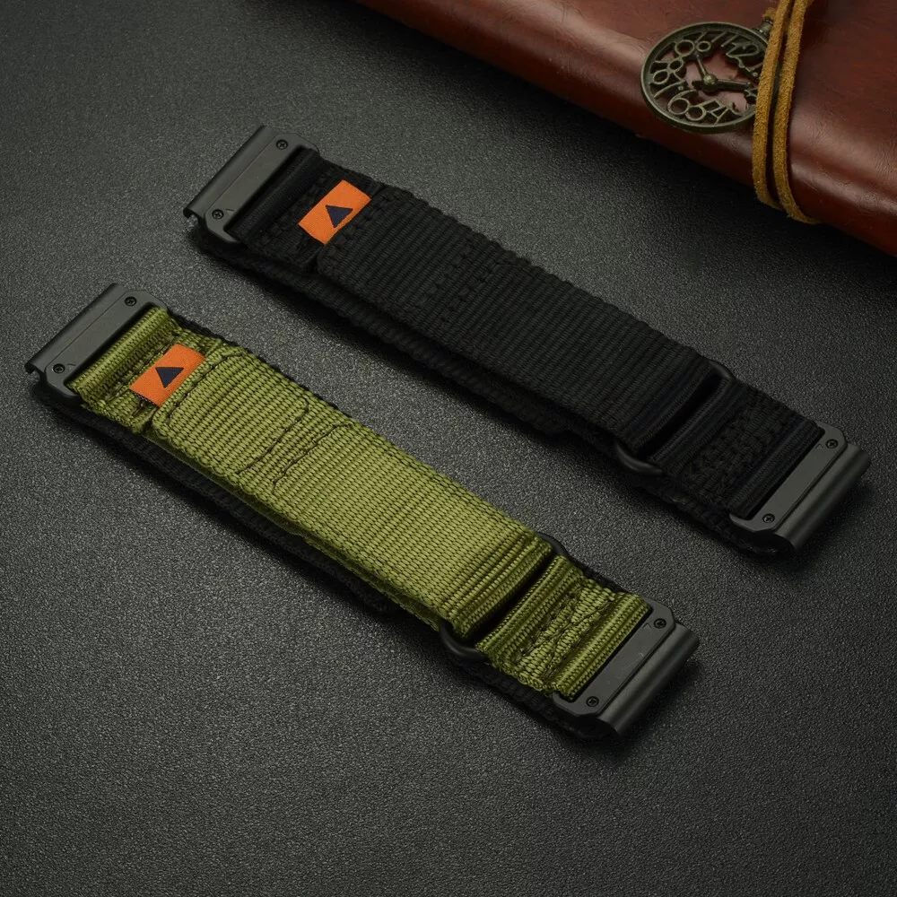 Tactical Nylon Watch Strap is Suitable for For Garmin Tactix Fenix 8 7 7X 6 6X