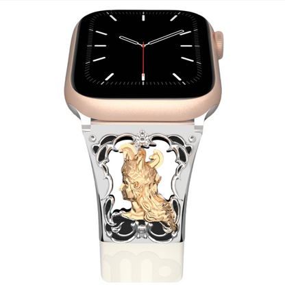 Metal Embossed Constellation Watch Strap For Apple Watch--Virgo