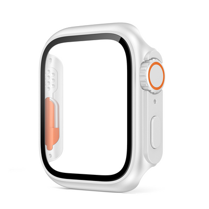 Ultra-thin & Waterproof Apple Watch Case with Tempered Glass Film