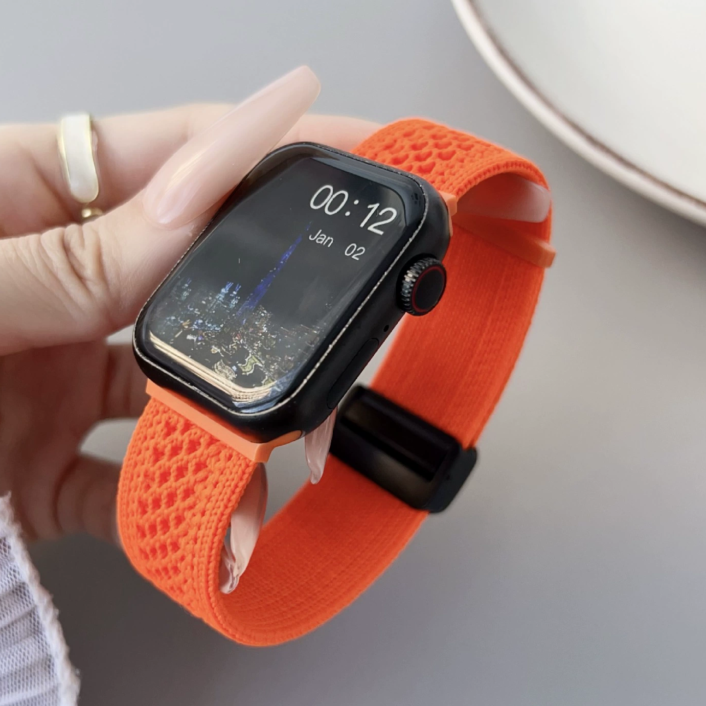 Braided Mesh Nylon Loop with Magnetic Clasp For Apple Watch – Vipzoon