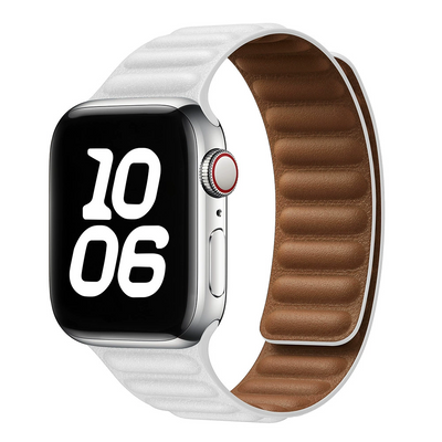 Magnetic Leather Link Band For Apple Watch