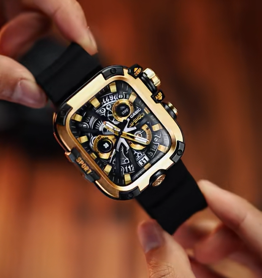 Metal Tempered Glass Case for Apple Watch