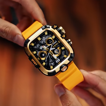 Metal Tempered Glass Case for Apple Watch