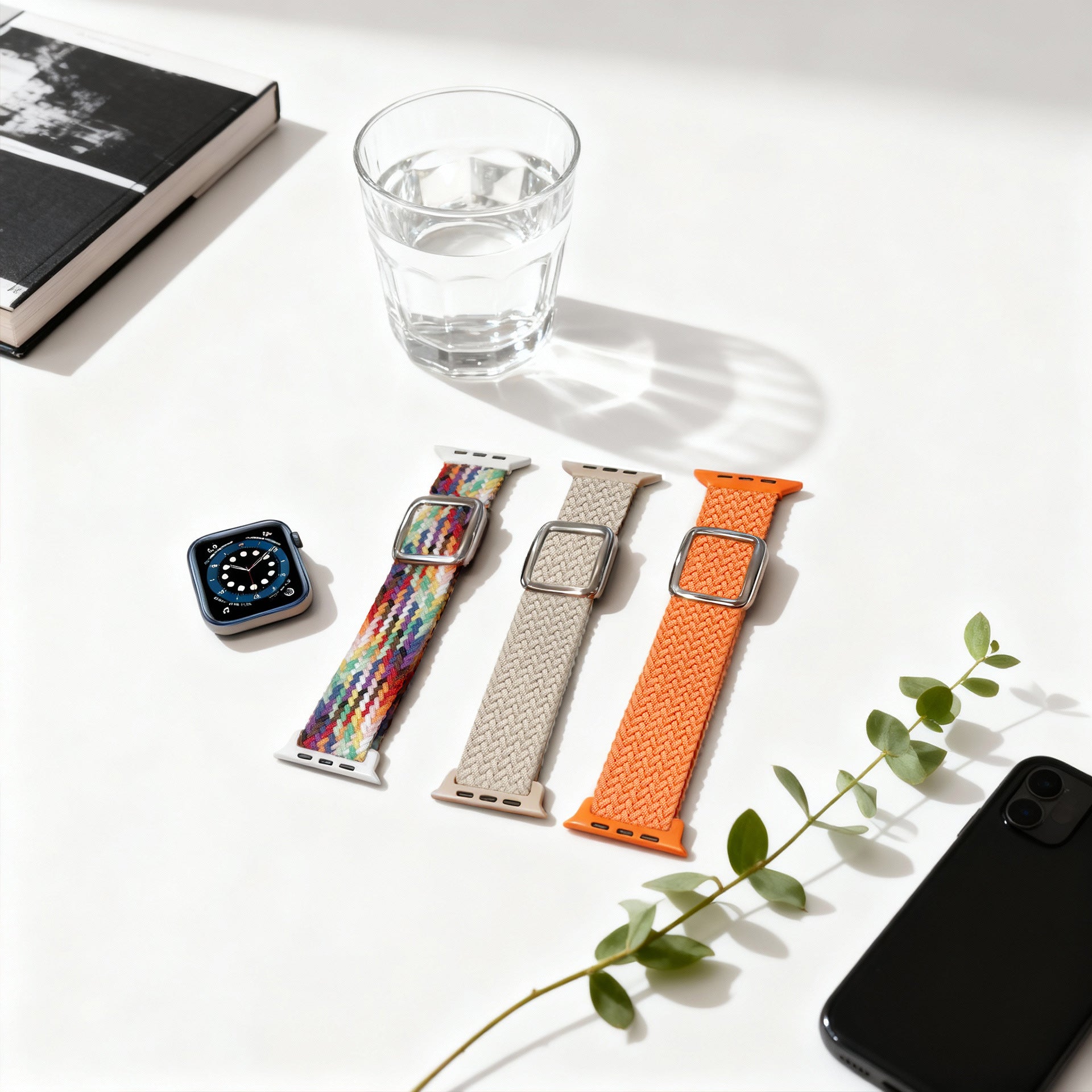 Modern style magnetic clasp breathable nylon strap For Apple Watch