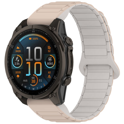 Silicone Magnetic Loop Band For Garmin Fenix 8 5X 6 Pro 6X 7 7X