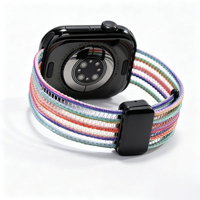 Fish Silk Mesh Breathable Magnetic Soft Strap For Apple Watch