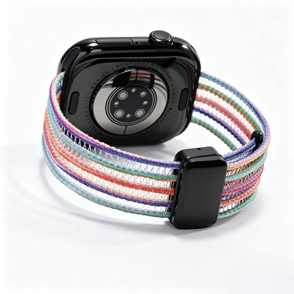 Fish Silk Mesh Breathable Magnetic Soft Strap For Apple Watch