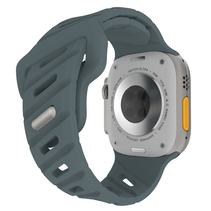 Asymmetric Oblique Hole Silicone Watch Strap for Apple Watch