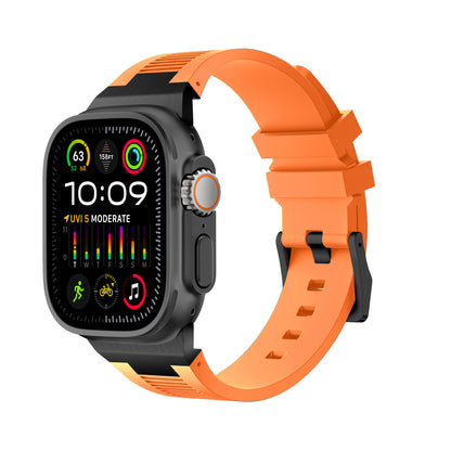 AP New Connector Silicone Band For Apple Watch