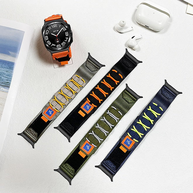 Designer Nylon Woven Band For Samsung Watch 7 Ultra