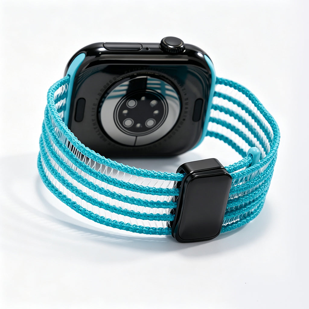 Fish Silk Mesh Breathable Magnetic Soft Strap For Apple Watch