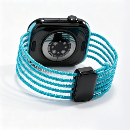 Fish Silk Mesh Breathable Magnetic Soft Strap For Apple Watch