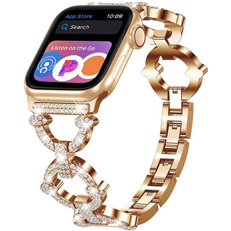 Bling Diamond Link Bracelet For Apple Watch