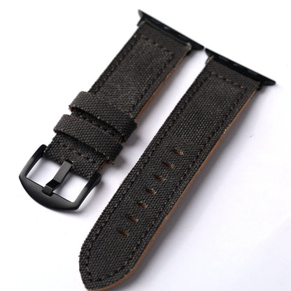 Handmade Genuine Canvas Leather Watchband