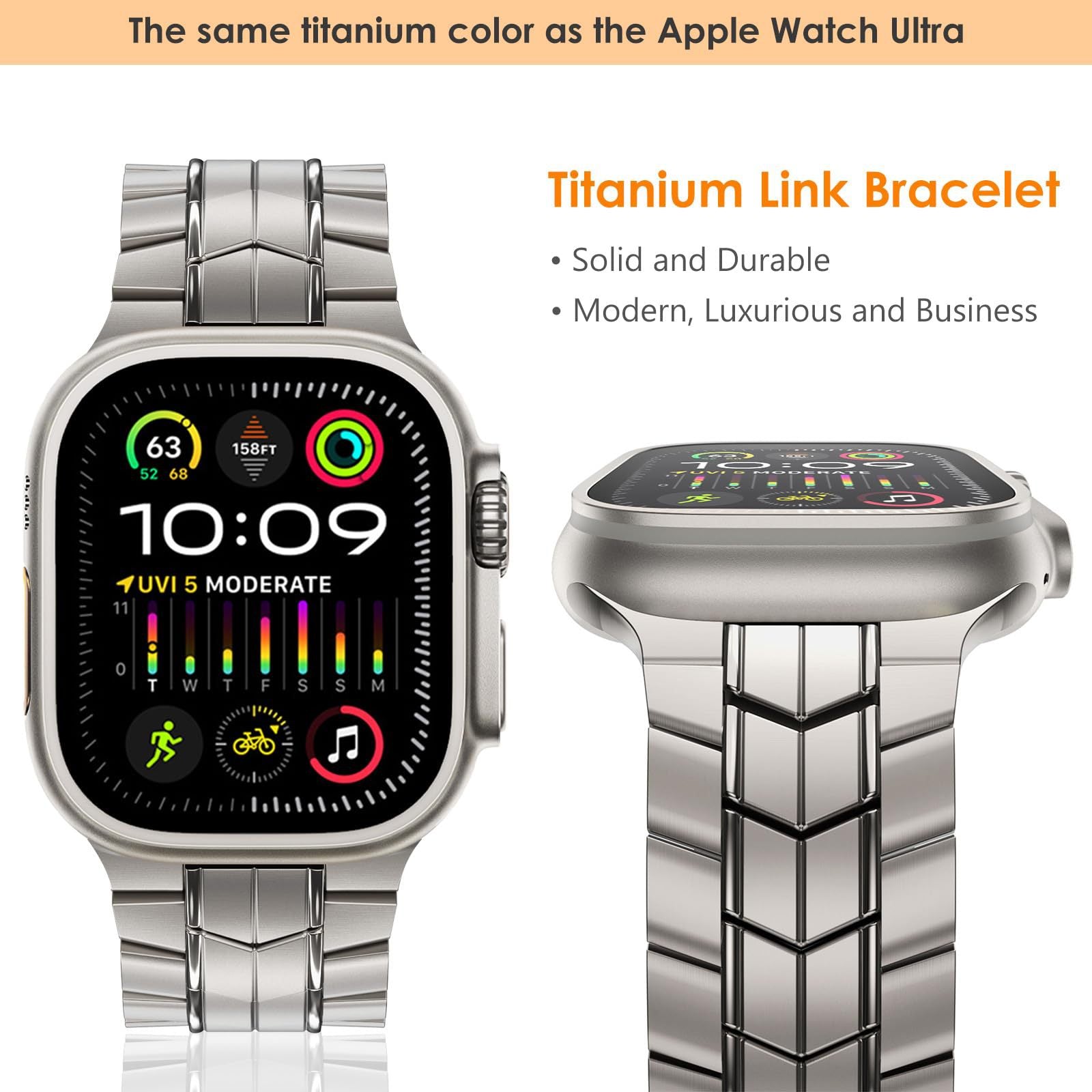 Metal Titanium Alloy Protective Apple Watch Band