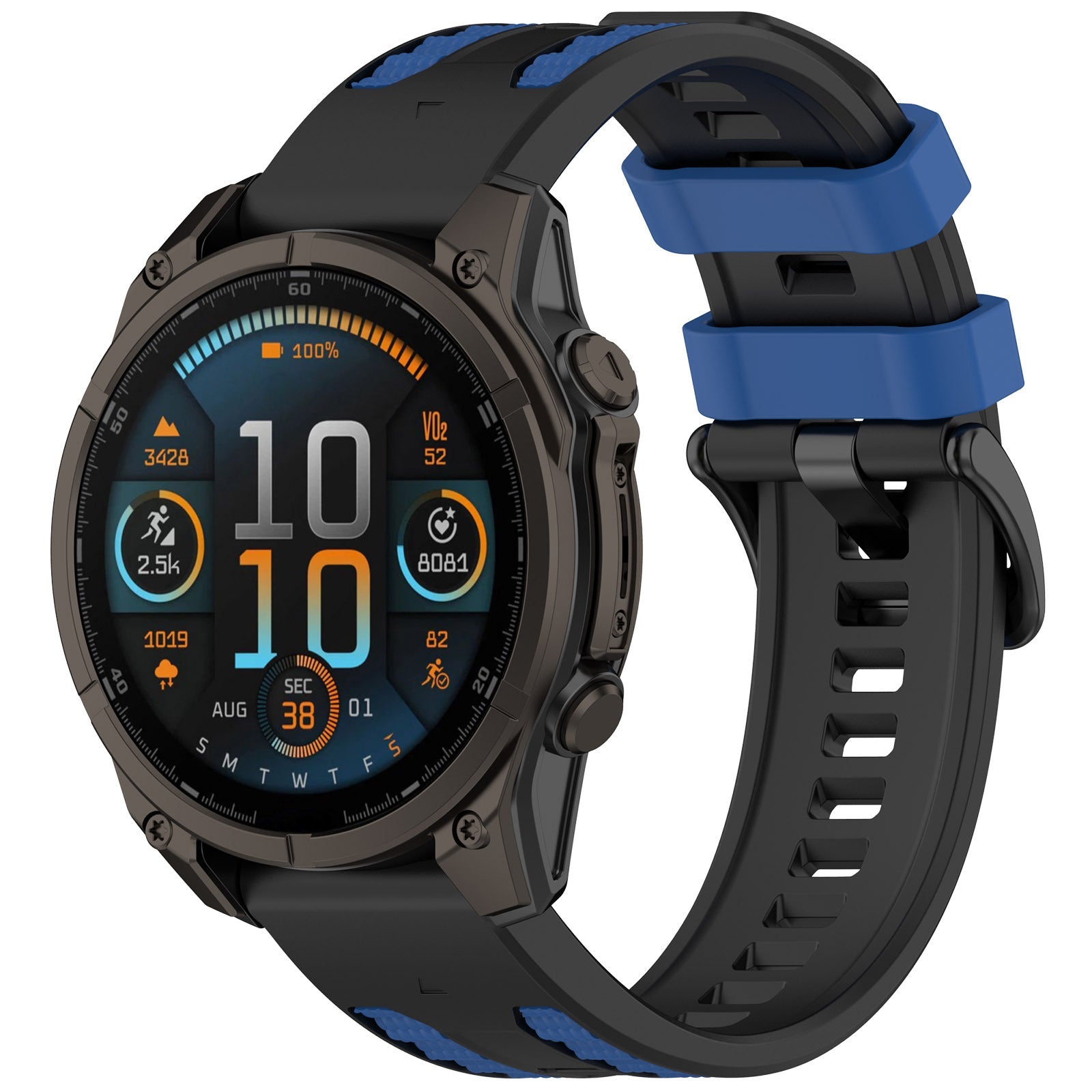 Two-tone Textured Silicone Watch Strap For Garmin