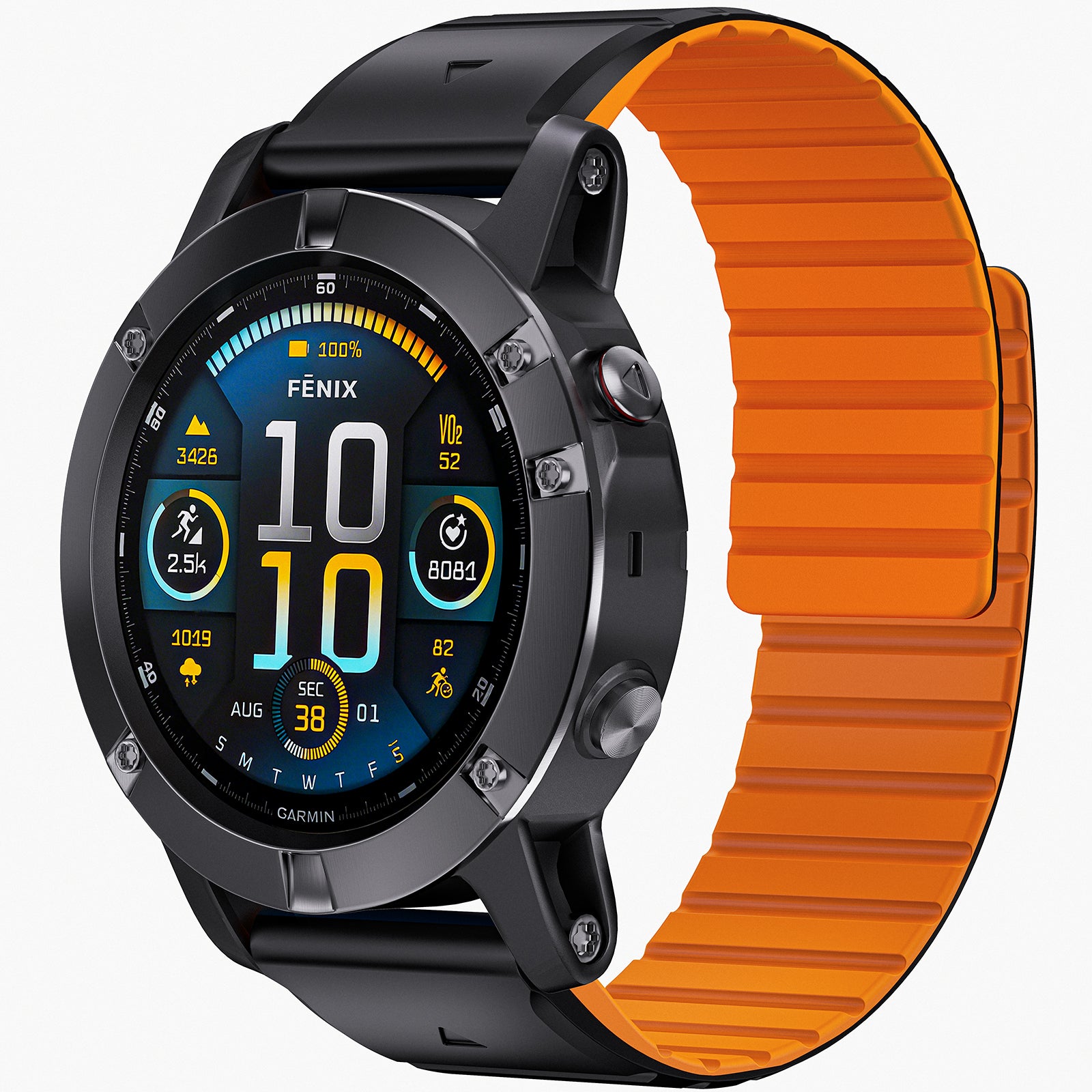 Silicone Magnetic Watch Strap For Garmin Watch