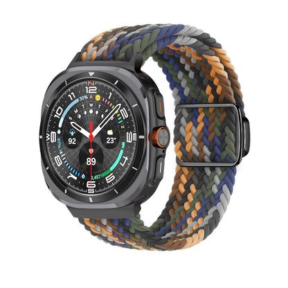 Magnetic buckle woven nylon strap for Samsung Galaxy Watch Ultra