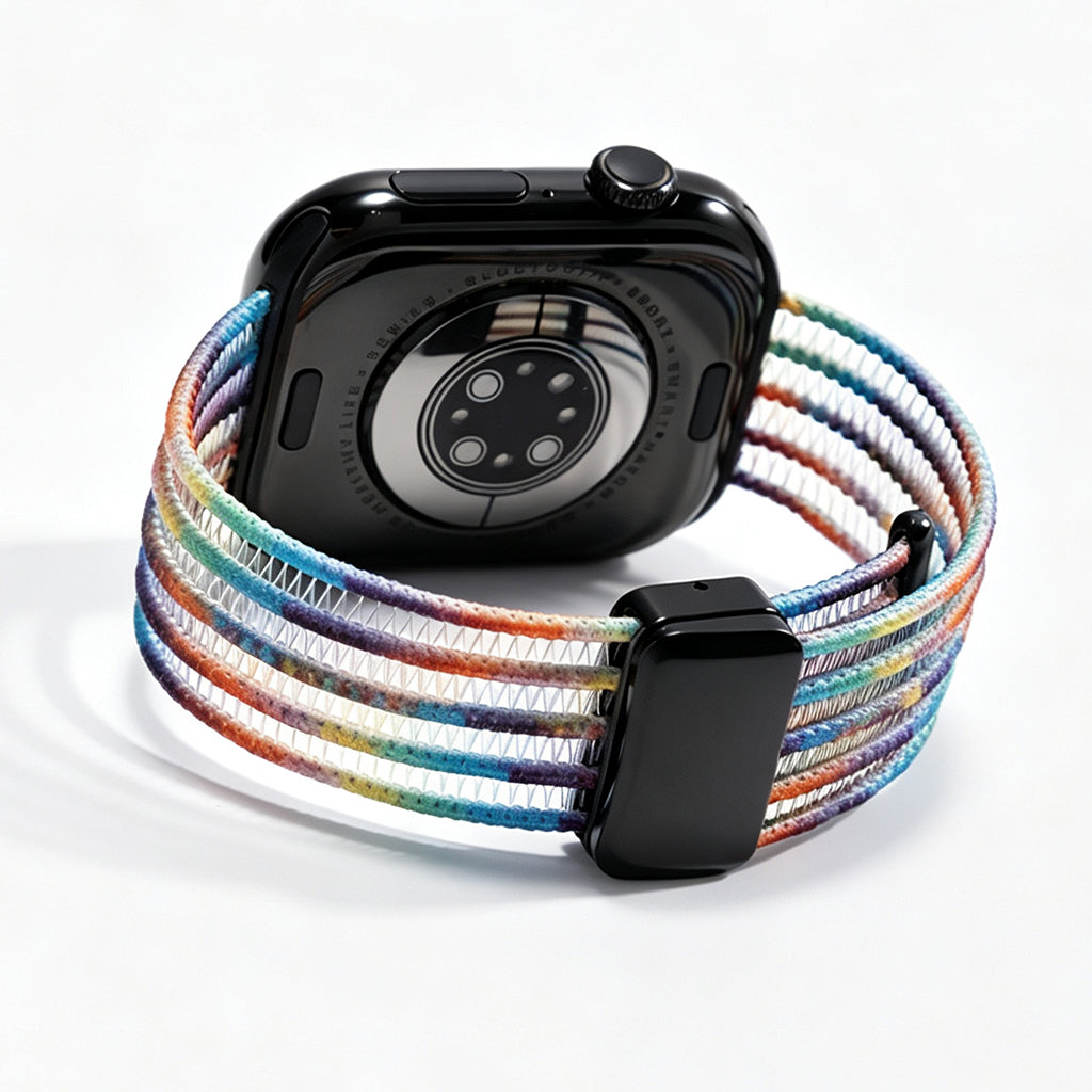Fish Silk Mesh Breathable Magnetic Soft Strap For Apple Watch
