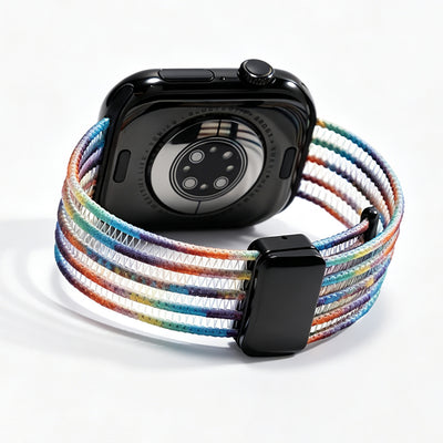 Fish Silk Mesh Breathable Magnetic Soft Strap For Apple Watch