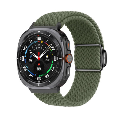 Magnetic buckle woven nylon strap for Samsung Galaxy Watch Ultra