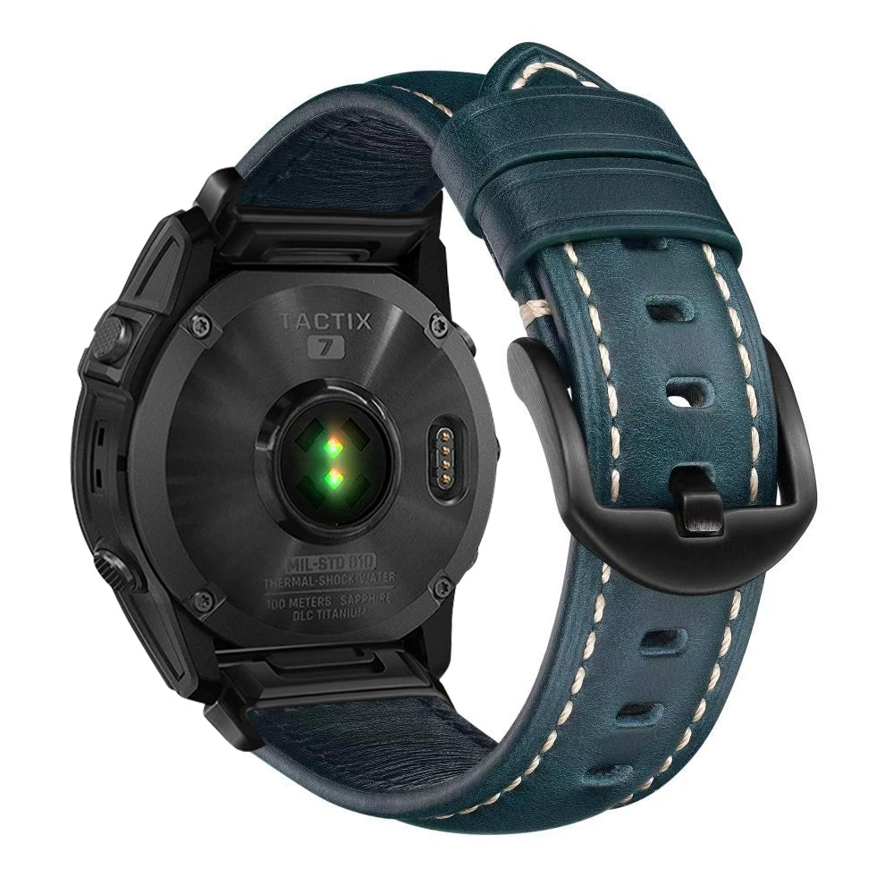 Nappa Leather Watch Band For Garmin