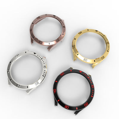 Plating 3D Dial Bezel Mod Frame PC Case Samsung Galaxy Watch 7 6 5 Pro 4 40/44mm