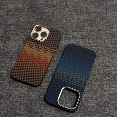 Magnetic Kevlar Carbon Fiber Pattern For iPhone