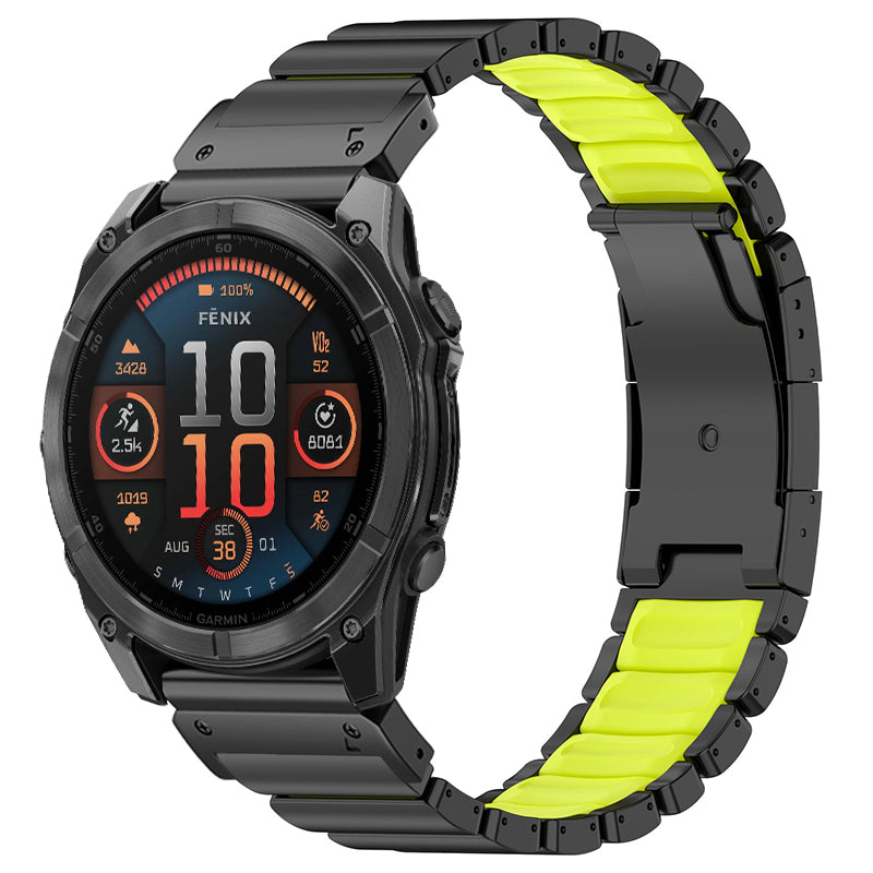 Titanium Band +FKM For Garmin