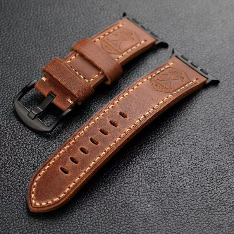 Vintage Leather Apple Watch Strap