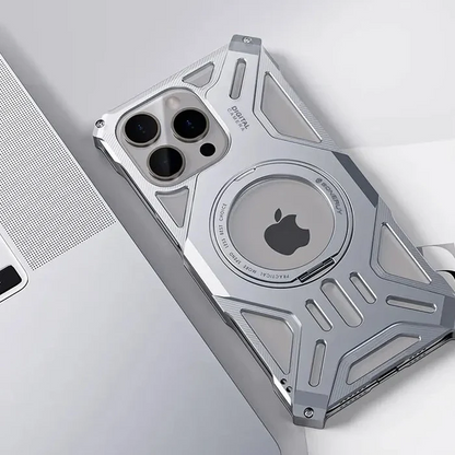 Aluminum Alloy Magnetic Bracket iPhone Case