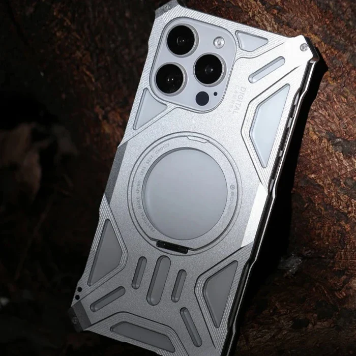 Aluminum Alloy Magnetic Bracket iPhone Case