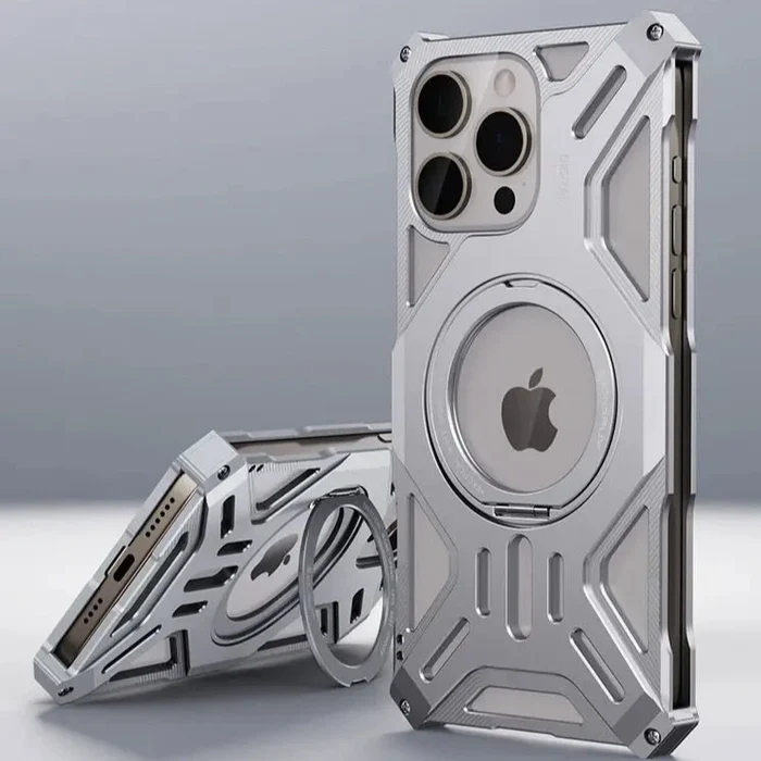 Aluminum Alloy Magnetic Bracket iPhone Case