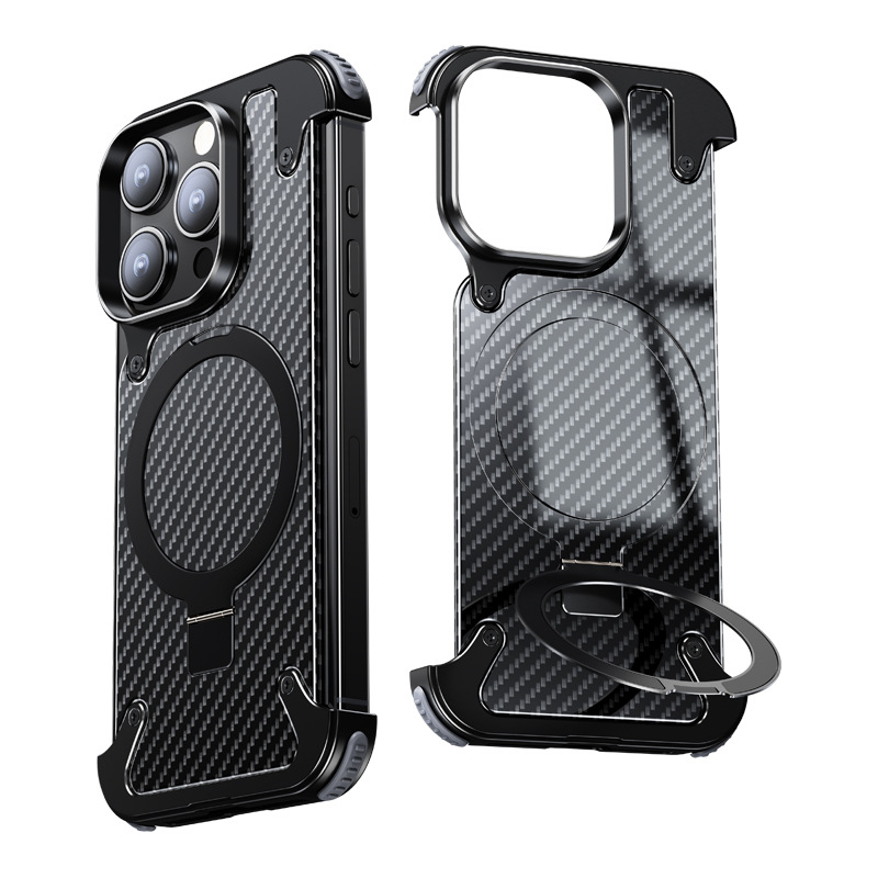 Aluminium Skeleton Carbon Fiber Design  For Iphone