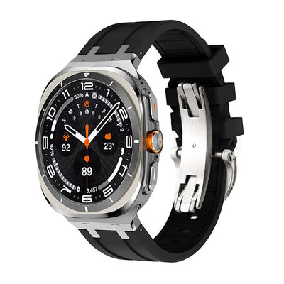 NEW AP Thick Silicone Band With Titanium Adapter For Samsung