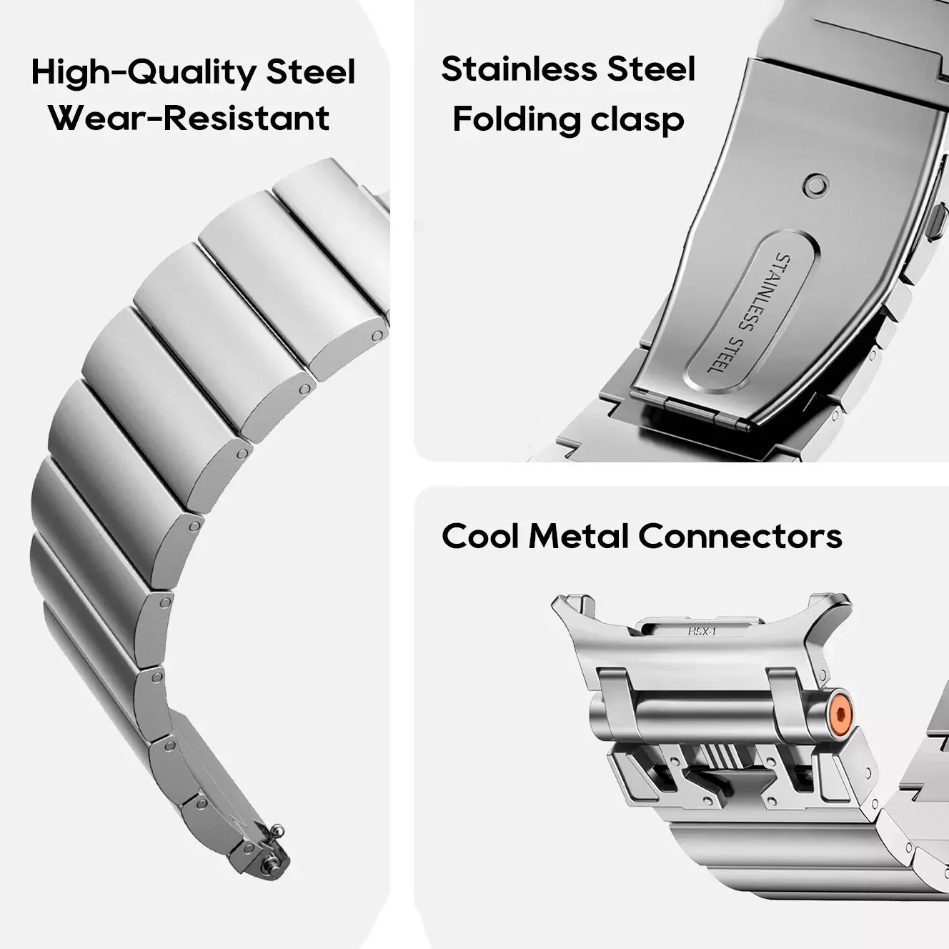 Armor Stainless Steel Band For Samsung Watch 7 Ultra