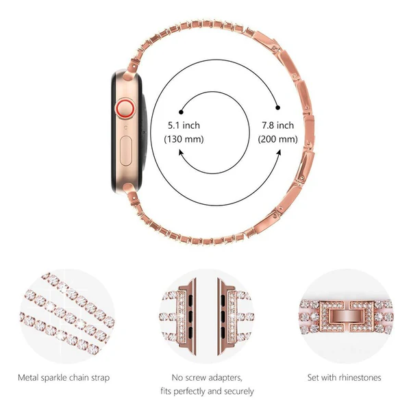 Bling Diamond Link Bracelet for Apple Watch