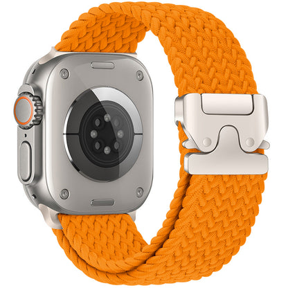 Elastic nylon parachute buckle watch strap suitable for all Apple series