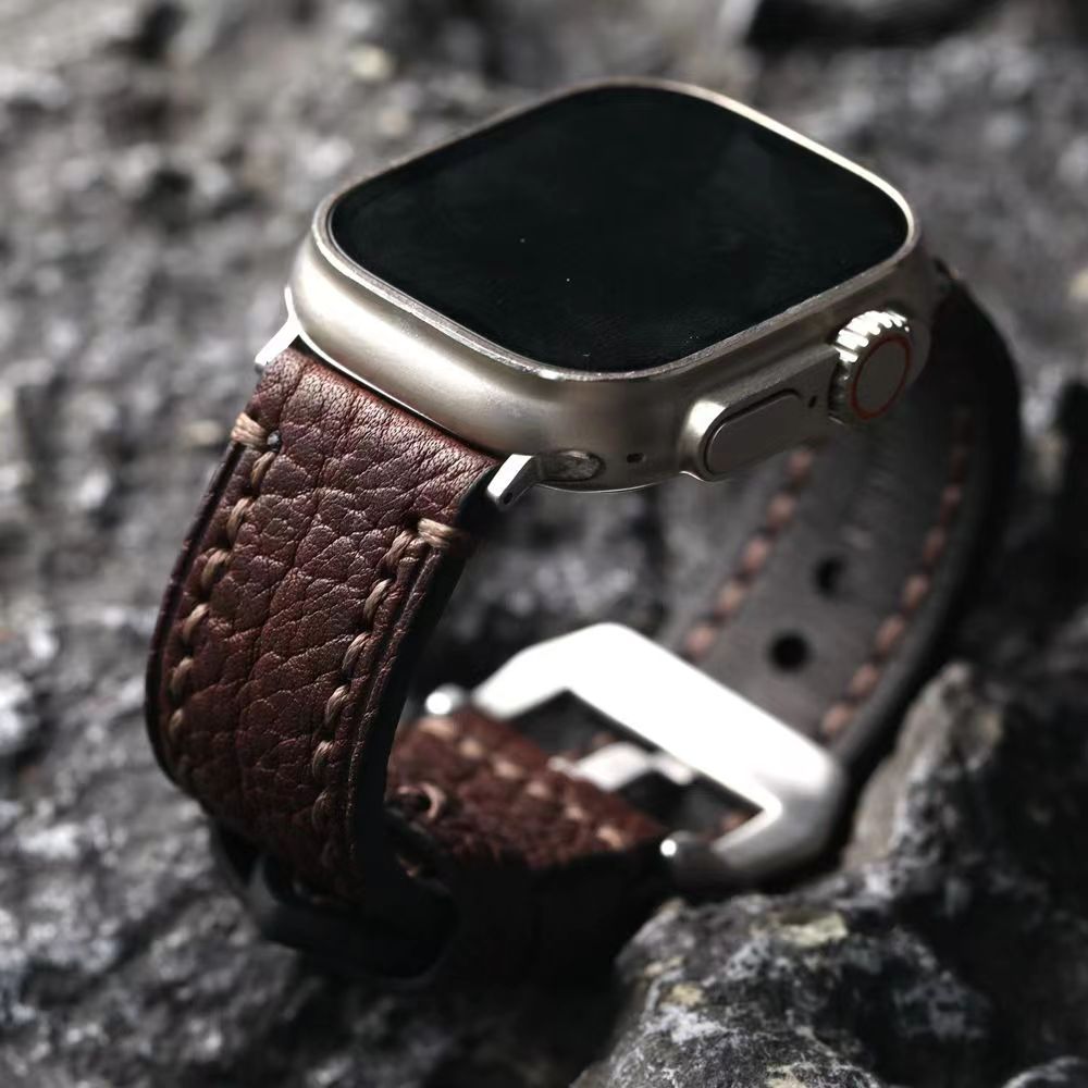 Handmade - Top grain leather Apple Watch Strap