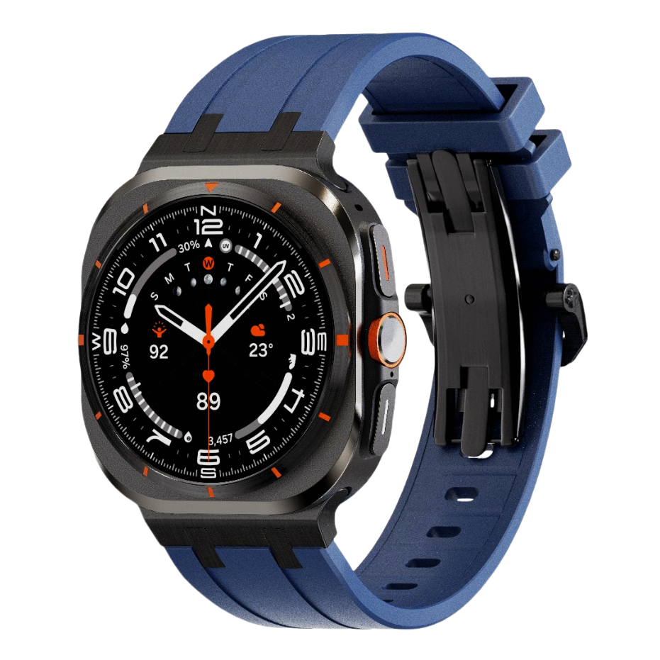 NEW AP Thick Silicone Band With Titanium Adapter For Samsung Watch Ultra