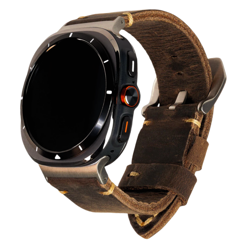 Vintage Leather Band For Samsung Watch Ultra