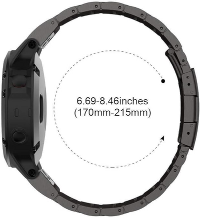 Titanium Watch Band Quick Install Strap for Garmin Fenix 8/7X/6X Pro/5X