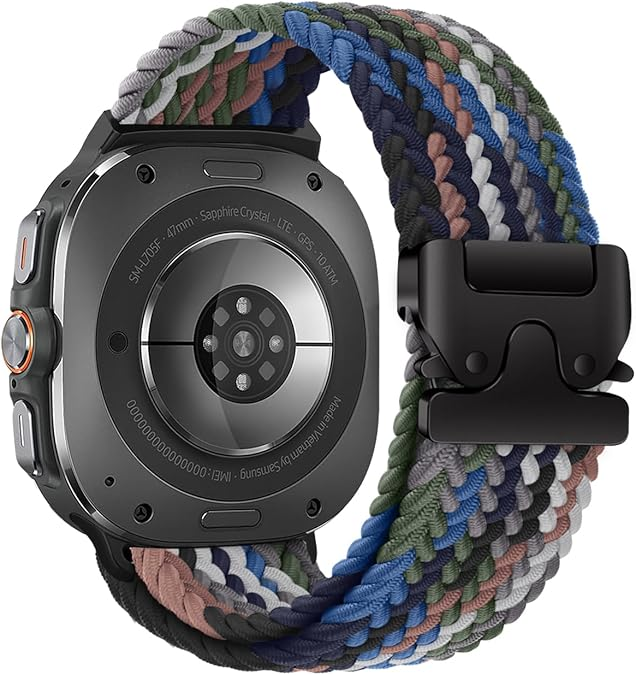 Nylon Braided Band For Samsung Galaxy Watch Ultra / 7 /6 / 5 / 4