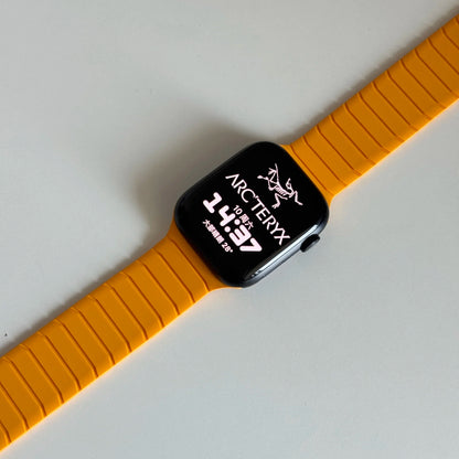 Tire tread magnetic strap for Apple Watch