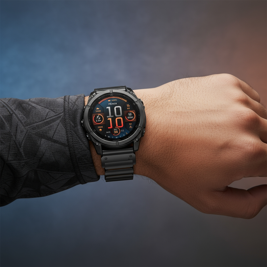 Titanium Band +FKM For Garmin