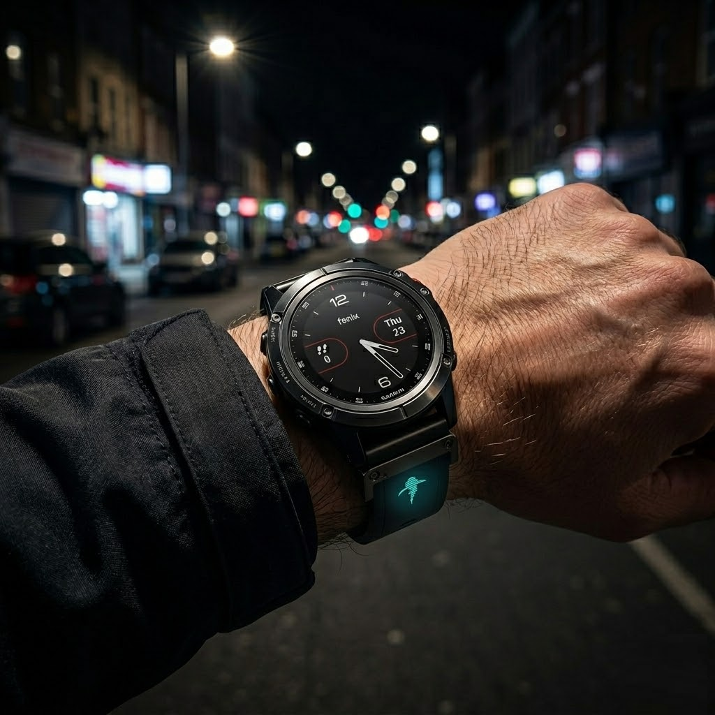 Luxury FKM Rubber Strap for Garmin - The Shark Edition