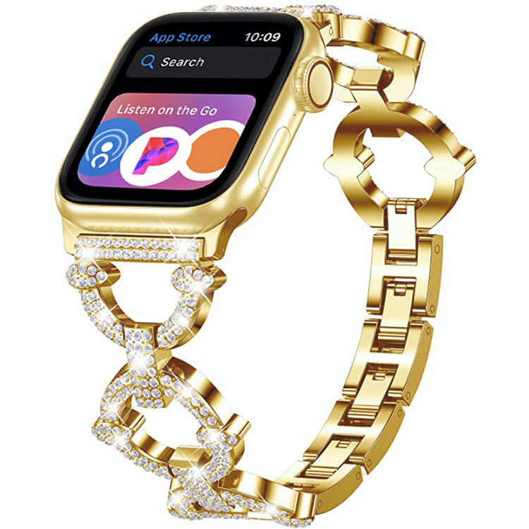 Bling Diamond Link Bracelet For Apple Watch