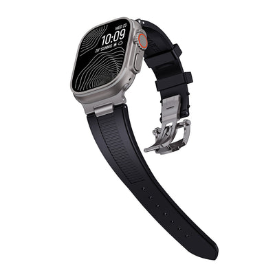 Chrono-Strata Apple Watch Band – FKM Fluoroelastomer with Butterfly Clasp