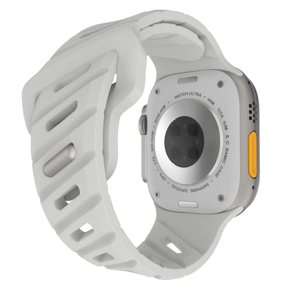 Asymmetric Oblique Hole Silicone Watch Strap for Apple Watch